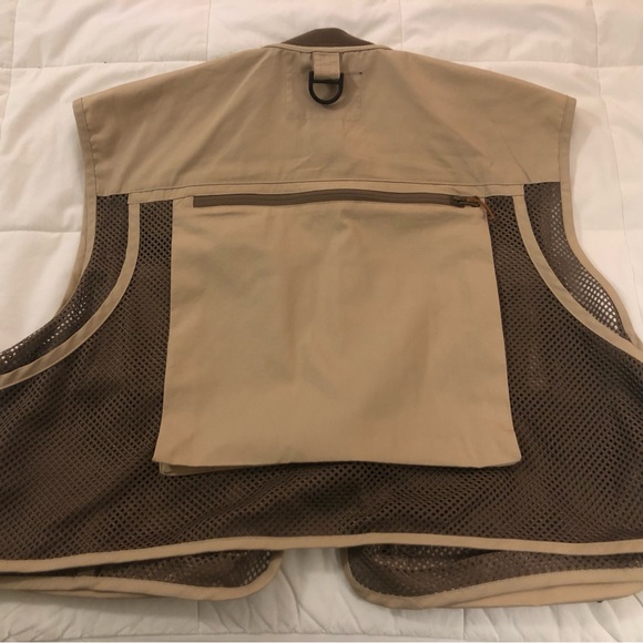 White River Fly Shop Vest Tan L - Picture 3 of 7
